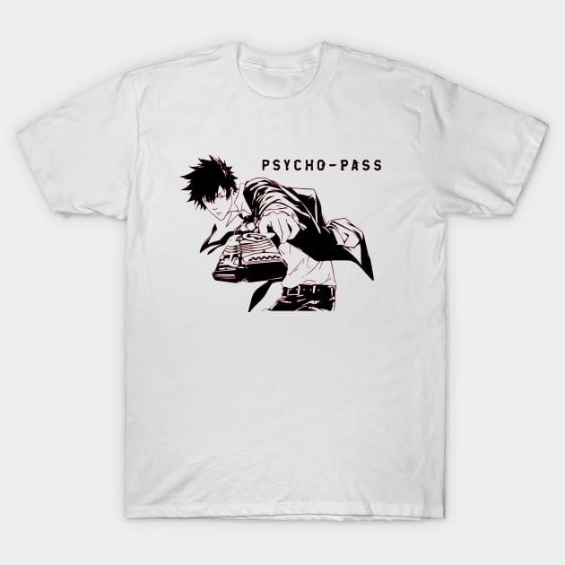 Shinya Kogami Psycho-Pass T-Shirt by OtakuPapercraft